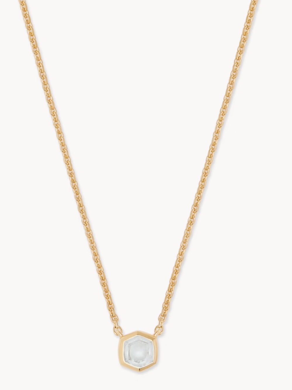Kendra Scott 18k Gold Vermeil Davie April Pendant Necklace